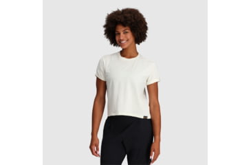 Image of Outdoor Research Essential Boxy Tee - Womens, Snow, XL, 3002622033009