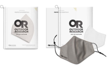 Image of Outdoor Research Essential Face Mask Kit, Grey, One Size, 2832980900222
