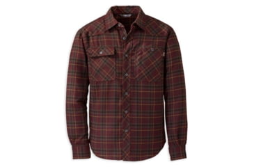 Image of Outdoor Research Feedback Flannel Shirt - Men's-Brick-Small