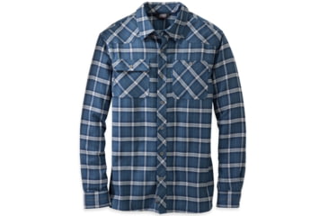 Image of Outdoor Research Feedback Flannel Shirt - Mens-Dusk-Large