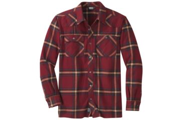 Image of Outdoor Research Feedback Flannel Shirt - Mens, Firebrick Plaid, Extra Large, 2428621403009