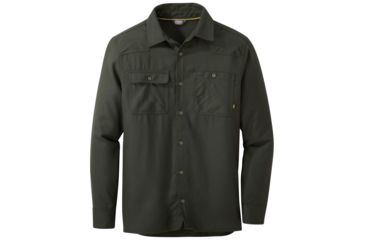 Image of Outdoor Research Feedback Flannel Shirt - Mens, Forest, Medium, 2428620600007