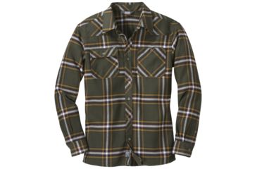 Image of Outdoor Research Feedback Flannel Shirt - Mens, Juniper Plaid, Small, 2428621399006