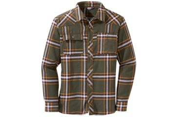 Image of Outdoor Research Feedback Flannel Shirt - Mens, Juniper Plaid, XXL, 2428621399010