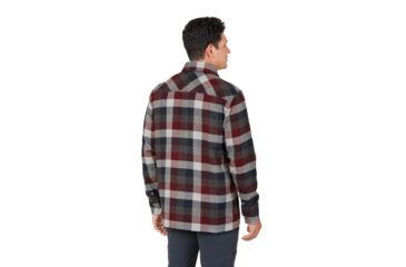 Image of Outdoor Research Feedback Flannel Shirt - Mens, Raisin Plaid, Large, 2428621676008