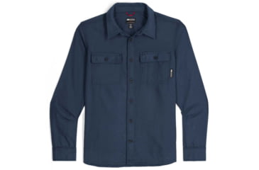 Image of Outdoor Research Feedback Flannel Twill Shirt - Mens, Dark Navy, Medium, 3005132289007