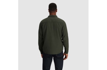 Image of Outdoor Research Feedback Flannel Twill Shirt - Mens, Grove, Small, 3005132445006