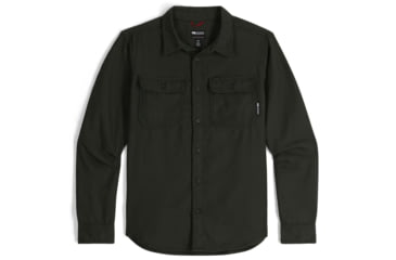 Image of Outdoor Research Feedback Flannel Twill Shirt - Mens, Grove, Small, 3005132445006