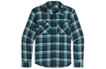 Image of Outdoor Research Feedback Flannel Twill Shirt - Mens, Harbor Plaid, Small, 3005132608006
