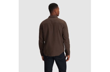 Image of Outdoor Research Feedback Flannel Twill Shirt - Mens, Hickory, 3XL, 3005132443011
