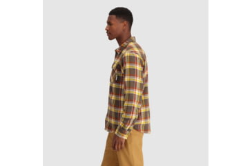 Image of Outdoor Research Feedback Flannel Twill Shirt - Mens, Hickory Plaid, 3XL, 3005132607011