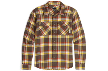 Image of Outdoor Research Feedback Flannel Twill Shirt - Mens, Hickory Plaid, 3XL, 3005132607011