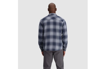 Image of Outdoor Research Feedback Flannel Twill Shirt - Mens, Slate Plaid, 3XL, 3005131521011