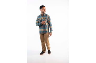 Image of Outdoor Research Feedback Light Flannel Shirt - Mens, Harbor, Medium, 3001242447007