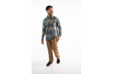 Image of Outdoor Research Feedback Light Flannel Shirt - Mens, Harbor, Medium, 3001242447007