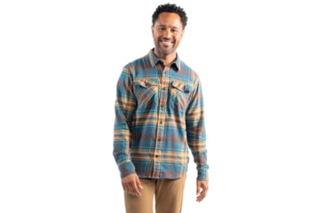 Image of Outdoor Research Feedback Light Flannel Shirt - Mens, Harbor, Medium, 3001242447007