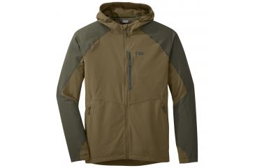 Image of Outdoor Research Ferrosi Hooded Jacket, Men's, Coyote/Fatigue, S 250094-coyote/fatigue-S