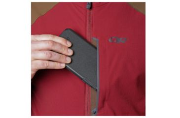 Image of Outdoor Research Ferrosi Hooded Jacket - Mens, Burnt Orange, Small, 2500940551006