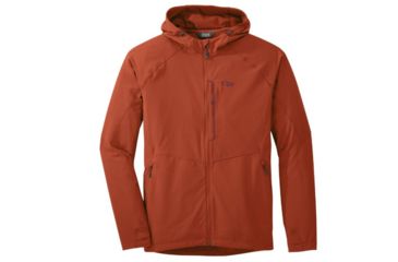 Image of Outdoor Research Ferrosi Hooded Jacket - Mens, Burnt Orange, Small, 2500940551006