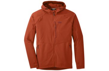 Image of Outdoor Research Ferrosi Hooded Jacket - Mens, Burnt Orange, Medium, 2500940551007