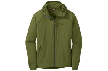 Image of Outdoor Research Ferrosi Hooded Jacket - Mens, Seaweed, Small, 2691711431006