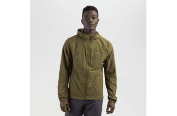 Image of Outdoor Research Ferrosi Hoodie - Mens, Loden, Large, 2691711943008