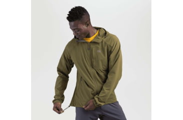 Image of Outdoor Research Ferrosi Hoodie - Mens, Loden, Large, 2691711943008