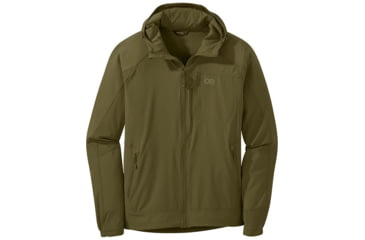 Image of Outdoor Research Ferrosi Hoodie - Mens, Loden, Large, 2691711943008