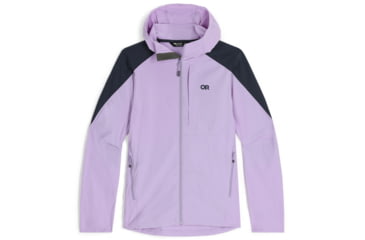Image of Outdoor Research Ferrosi Hoodie - Womens, Lavender/Naval Blue, L, 2876242364008