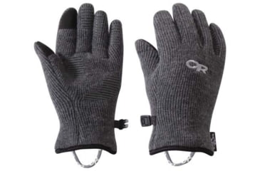 Image of Outdoor Research Flurry Sensor Gloves - Womens, Charcoal, Large, 2448880890008