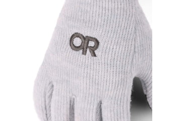 Image of Outdoor Research Flurry Sensor Gloves - Womens, Grey Heather, Large, 2448881050008