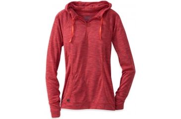Image of Outdoor Research Flyway Zip Hoody - Womens-Adobe/Bahama-Large