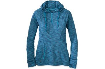 Image of Outdoor Research Flyway Zip Hoody - Womens-Cornflower/Rio-Large