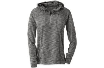 Image of Outdoor Research Flyway Zip Hoody - Women's-Pewter/Alloy-X-Small