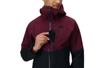 Image of Outdoor Research Foray 3L Jacket - Mens, Winterberry/Black, Small, 3220882942006