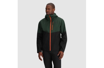 Image of Outdoor Research Foray II Jacket - Mens, Grove/Black, Large, 2876152630008