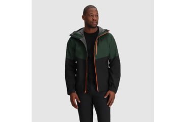 Image of Outdoor Research Foray II Jacket - Mens, Grove/Black, Large, 2876152630008