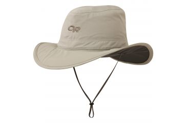 Image of Outdoor Research Ghost Rain Hat, Unisex, Khaki, XS, 243519-khaki-XS