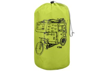 Image of Outdoor Research Graphic Stuff Sack 35L Dirtbag, Unisex, Lemongrass, One Size 264386-lemongrass-1size