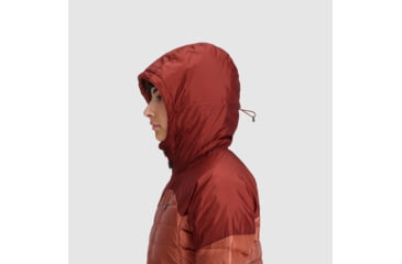 Image of Outdoor Research Helium Down Hoodie - Womens, Cinnamon/Brick, Extra Small, 2775912528005