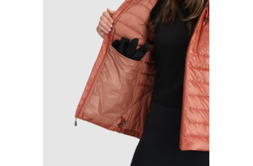 Image of Outdoor Research Helium Down Hoodie - Womens, Cinnamon/Brick, Extra Small, 2775912528005