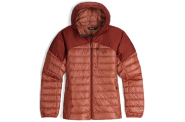 Image of Outdoor Research Helium Down Hoodie - Womens, Cinnamon/Brick, Extra Small, 2775912528005