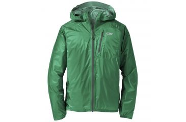 Image of Outdoor Research Helium II Jacket, Men's, Aloe/Charcoal, M 242969-aloe/charcoal-M