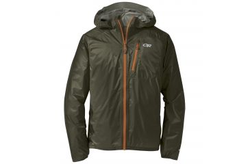 Image of Outdoor Research Helium II Jacket, Men's, Fatigue/Ember, L 242969-fatigue/ember-L
