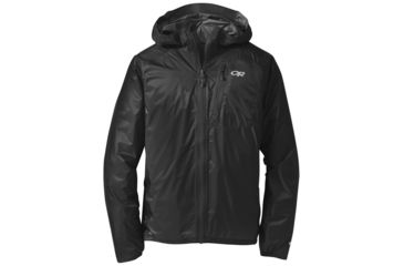 Image of Outdoor Research Helium II Jacket - Mens, Black/Storm, Small, 2429691344006