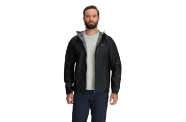 Image of Outdoor Research Helium Rain Jacket - Mens, Black, L, 3224020001008