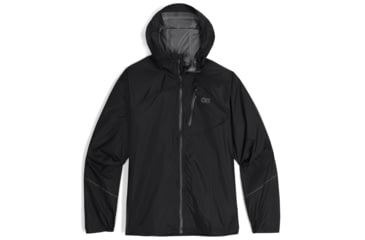 Image of Outdoor Research Helium Rain Jacket - Mens, Black, L, 3224020001008