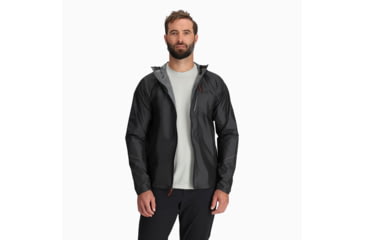 Image of Outdoor Research Helium Rain Jacket - Mens, Storm, Medium, 3224021288007