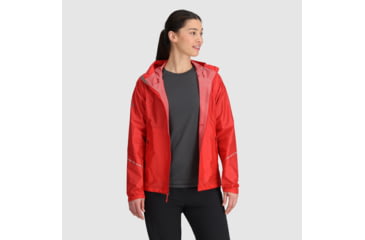 Image of Outdoor Research Helium Rain Jackets - Womens, Sunrise, M, 3224052760007
