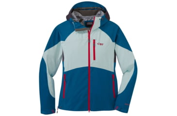 Image of Outdoor Research Hemispheres GORE-TEX Jacket - Women's, Medium, Celestial Blue/Waterfall, 2680921598007